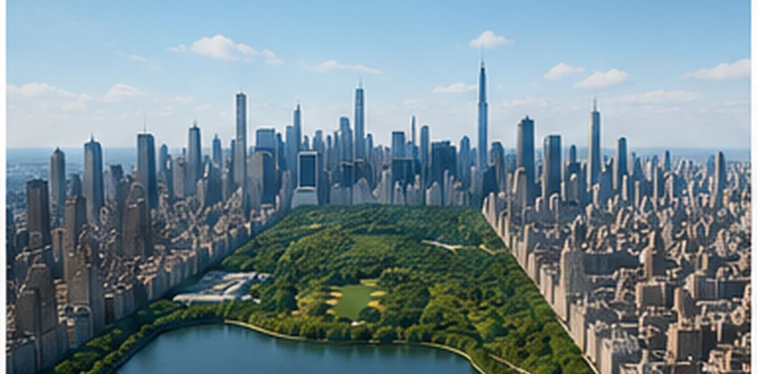Wide city view representing broad research reach